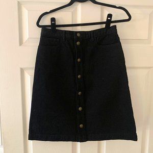 A.P.C. Black Denim Skirt size 38